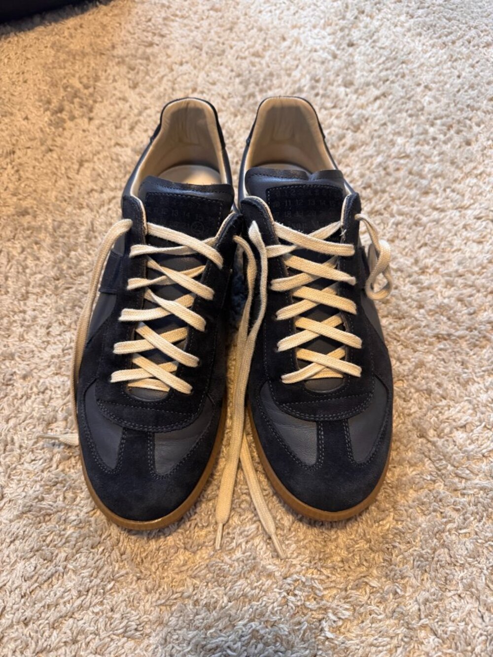 Maison Margiela Replica Sneakers Navy Suede EU 42.5 - Lightly Worn w/ Box